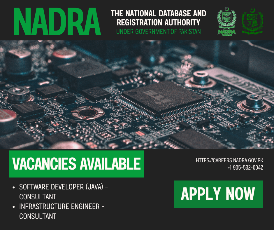 (NADRA Jobs 2025)
(NADRA Jobs)