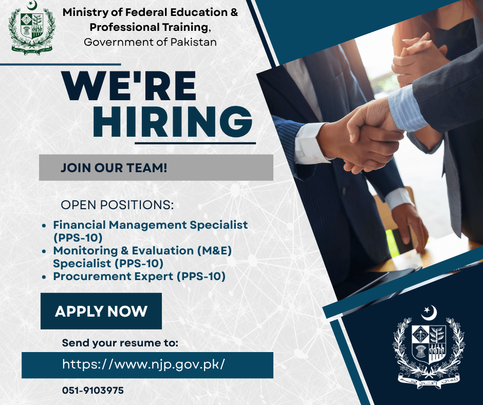 (Pakistan Government Jobs) (Jobs in Islamabad)