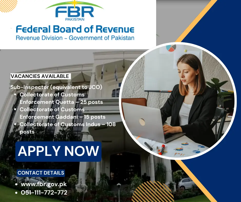 (FBR Jobs) (FBR Jobs 2025)
