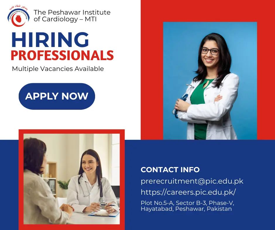 (Jobs in KPK) (Jobs in Peshawar) (Peshawar Institute of Cardiology)