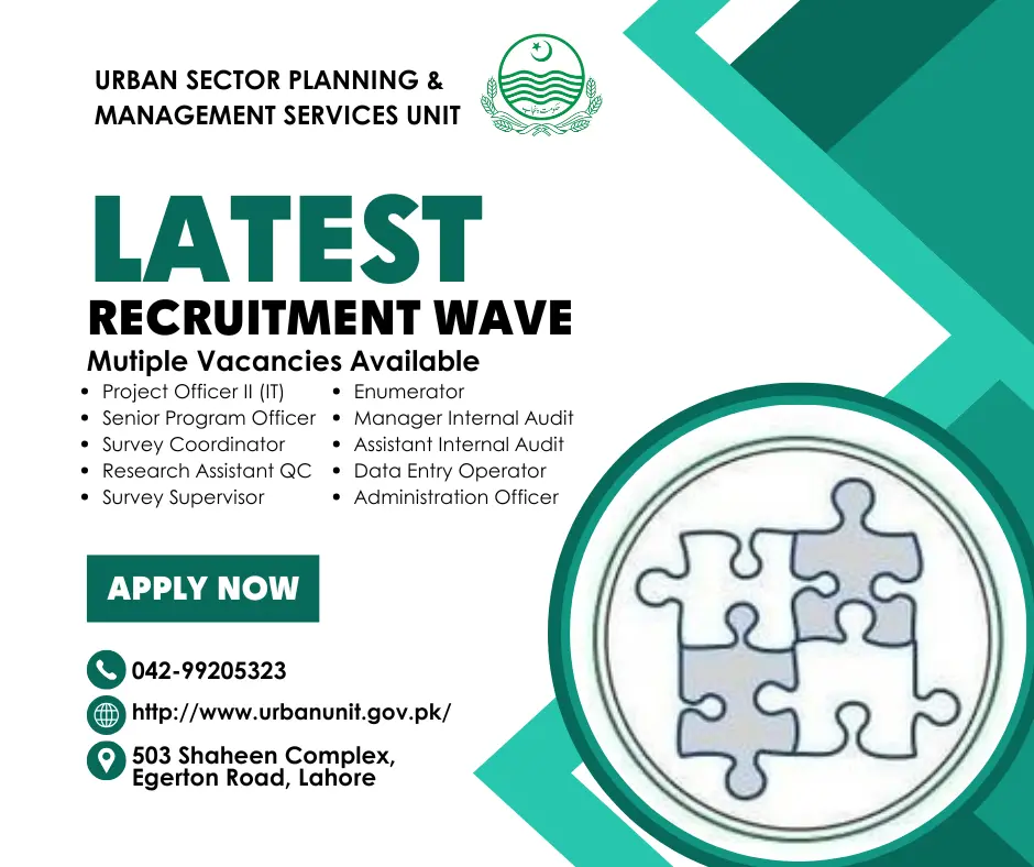 (Punjab Urban Unit Jobs) (Urban Unit Jobs) (Urban Unit Jobs 2025)