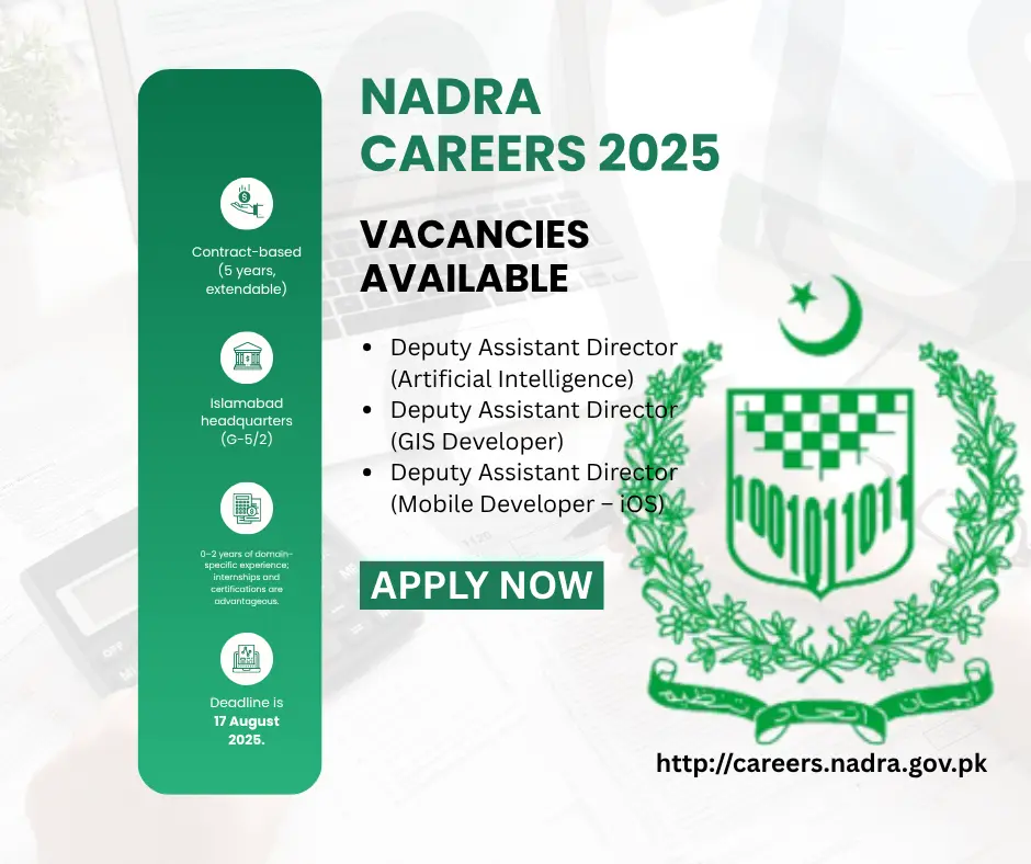 (NADRA Careers) (NADRA Jobs)